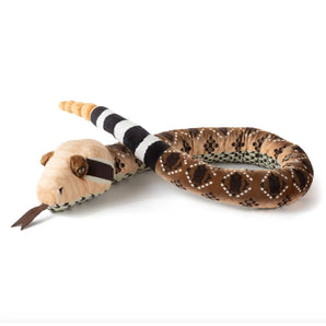 Earth Keeperz Western Diamondback: brown, tan, black, & white diamondback rattle snake stuffed animal.