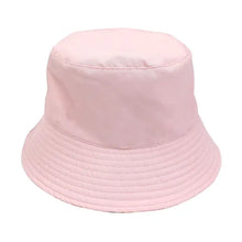 Load image into Gallery viewer, Emerson and Friends Sandy Seashells reversible bucket hat has a wide brim for sun protection, perfect for baby and toddler swim days.
