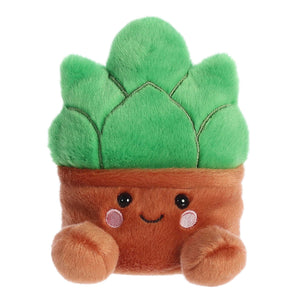Meet Palm Pals - Gigi Succulent by Aurora: a plush potted plant toy with green leaves and rosy cheeks, full of positive spirit!.
