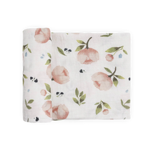 Load image into Gallery viewer, Organic Cotton Swaddle, Watercolor Floret
