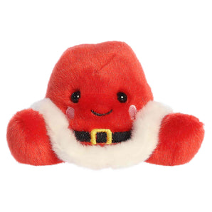Aurora Palm Pals Santa Cowboy Hat: a plush red octopus in a Santa suit with black eyes and a smiling face.