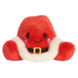 Aurora Palm Pals Santa Cowboy Hat: a plush red octopus in a Santa suit with black eyes and a smiling face.
