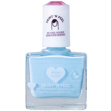 Load image into Gallery viewer, Klee Naturals Kids Water-Based Peelable Nail Polish in blue: safe for ages 3+, no remover needed.
