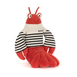 Jellycat's Larry Lobster Sailor Outfit sports a striped shirt and a big smile—perfect for your little sailor!.