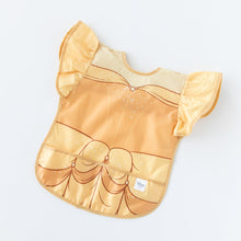 Load image into Gallery viewer, Bumkins Ruffle Apron Bib: Belle lays flat on a white background.
