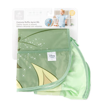 Load image into Gallery viewer, Bumkins Ruffle Apron Bib: Tiana is shown folded on a white cardboard packaging header.
