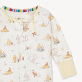 Magnetic Mes Magnetic, Coverall Moments w/Friends features a Winnie the Pooh pattern on eco-friendly TENCEL™ modal.