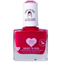 Load image into Gallery viewer, Klee Naturals Kids Water-Based Peelable Nail Polish is pink, kid-friendly, non-toxic, and odor-free.
