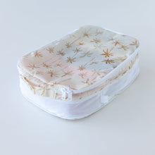 Load image into Gallery viewer, A Bumkins Packing Cube 2 Pack: Palm Daze is shown at an angle on a white background.
