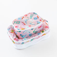Load image into Gallery viewer, Bumkins Packing Cube 2 Pack: Boots sits stacked at an angle on a white background.
