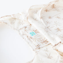 Load image into Gallery viewer, Close-up of Bumkins Packable Tote Bag: Palm Daze on a white background focusing on the interior pocket.
