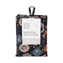 Load image into Gallery viewer, Bumkins Packable Tote Bag: Ghostly Gallery is folded with its packaging tag.
