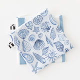 Roamio by Bumkins Reusable Snack Bag, Large 2 Pack: Coastal lays stacked on a white background.