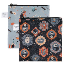 Load image into Gallery viewer, Bumkins Reusable Snack Bag, Large 2 Pack: Everyday Is Halloween—2 waterproof pouches with Disney's Nightmare Before Christmas designs.
