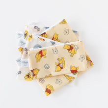 Load image into Gallery viewer, Bumkins Reusable Snack Bag, Large 2 Pack: Pooh Bear and Friends are stacked underneath two similar bags on a white background.
