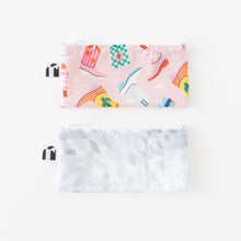 Load image into Gallery viewer, Roamio by Bumkins Reusable Snack Bag, Small 2 Pack: Disco Boots is neatly arranged on a white background.
