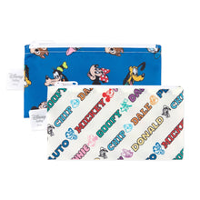 Load image into Gallery viewer, Bumkins Reusable Snack Bag, Small 2 Pack: Mickey &amp; Friends MVP includes two colorful, waterproof snack bags featuring Disney characters.
