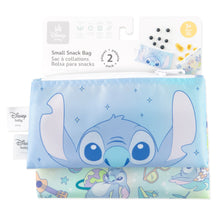 Load image into Gallery viewer, Bumkins Reusable Snack Bag, Small 2 Pack: Stitch Star-ring Up Trouble is shown on a white packaging header.
