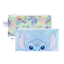Load image into Gallery viewer, Bumkins Reusable Snack Bag, Small 2 Pack: Stitch Star-ring Up Trouble includes 2 small waterproof snack bags featuring Disney's Stitch prints.
