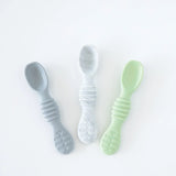 Bumkins Silicone Dipping Spoons 3 Pack: Taffy is displayed on a white background.