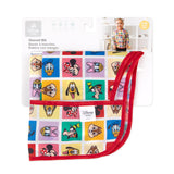 Bumkins Sleeved Bib: Mickey & Friends Check Mates is shown folded in its packaging.