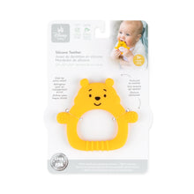 Load image into Gallery viewer, Bumkins Silicone Flat Teether: Winnie the Pooh is attached to cardboard packaging.
