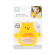 Load image into Gallery viewer, Bumkins Silicone Un-Droppable Mitt Teether: Winnie the Pooh is attached to cardboard packaging.
