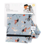 Bumkins Wet Bag: No Tricks, Just Treats is shown folded on white cardboard packaging.