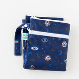 Bumkins Wet/Dry Bag: Evil Eye is folded on a white background.