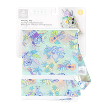 Load image into Gallery viewer, Bumkins Wet/Dry Bag: Aloha Stitch is shown folded in its packaging.
