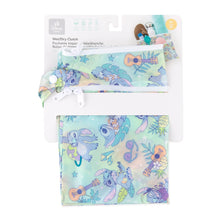 Load image into Gallery viewer, Bumkins Wet/Dry Clutch: Aloha Stitch is shown folded in its packaging.
