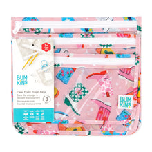 Load image into Gallery viewer, Bumkins Clear Travel Bag 3 Pack: Boots is shown with its packaging tag.
