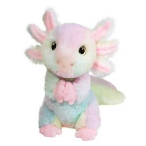 Mini Gillie Soft Axolotl: fluffy tie die axolotl stuffed animal.