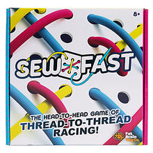 Load image into Gallery viewer, Sew Fast by Fat Brain Toy Co: Race thread-to-thread with vibrant threads and challenge cards.
