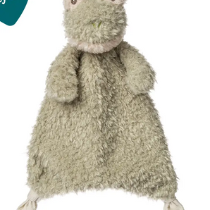 Meet Again Friends Frog Lovey by Mary Meyer—an adorable, super soft comforter made from recycled plastics!.