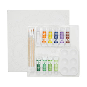 Paint by Number, Terrific Tiger by OOLY: This art set offers a creativity boost with 12 paint tubes, 3 brushes, a palette & canvas.