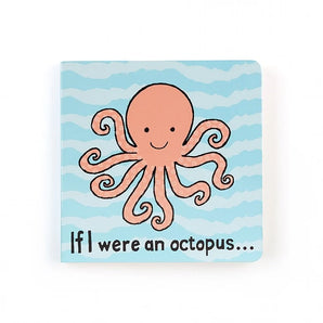 Jellycat, If I Were an Octopus Board Book features a smiling cartoon octopus on a wavy blue cover.