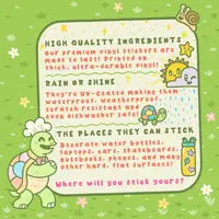 Cactus Pups by Turtle Soup: Premium vinyl stickers that are cute, durable, waterproof, and versatile for various surfaces.