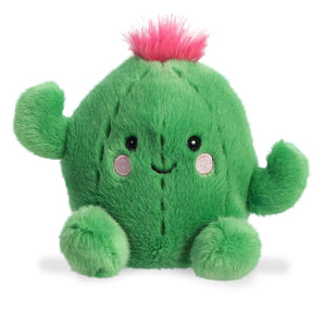 Aurora’s Palm Pals Prickles Cactus—a plush succulent with a pink tuft and smile, perfect for any playful mystery lover!.