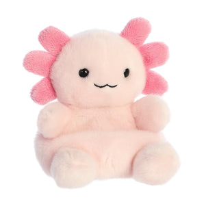Aurora's Palm Pals Ax Axolotl is a cute pink plush with a smiling face and 6 gills—perfect for snuggles!.