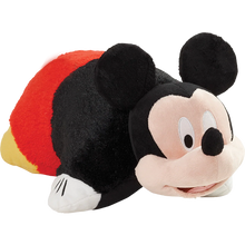 Load image into Gallery viewer, The Pillow Pets, Mickey Mouse pillow delights with iconic ears, red pants, and eyes—perfect for every Disney fan.
